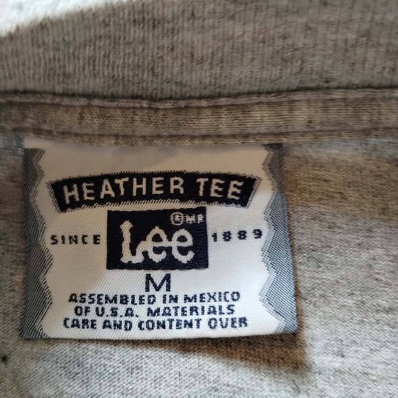 Martha's Vineyard Lee Dungarees Heathered Grey T-shirt Men's Medium - Picture 4 of 4